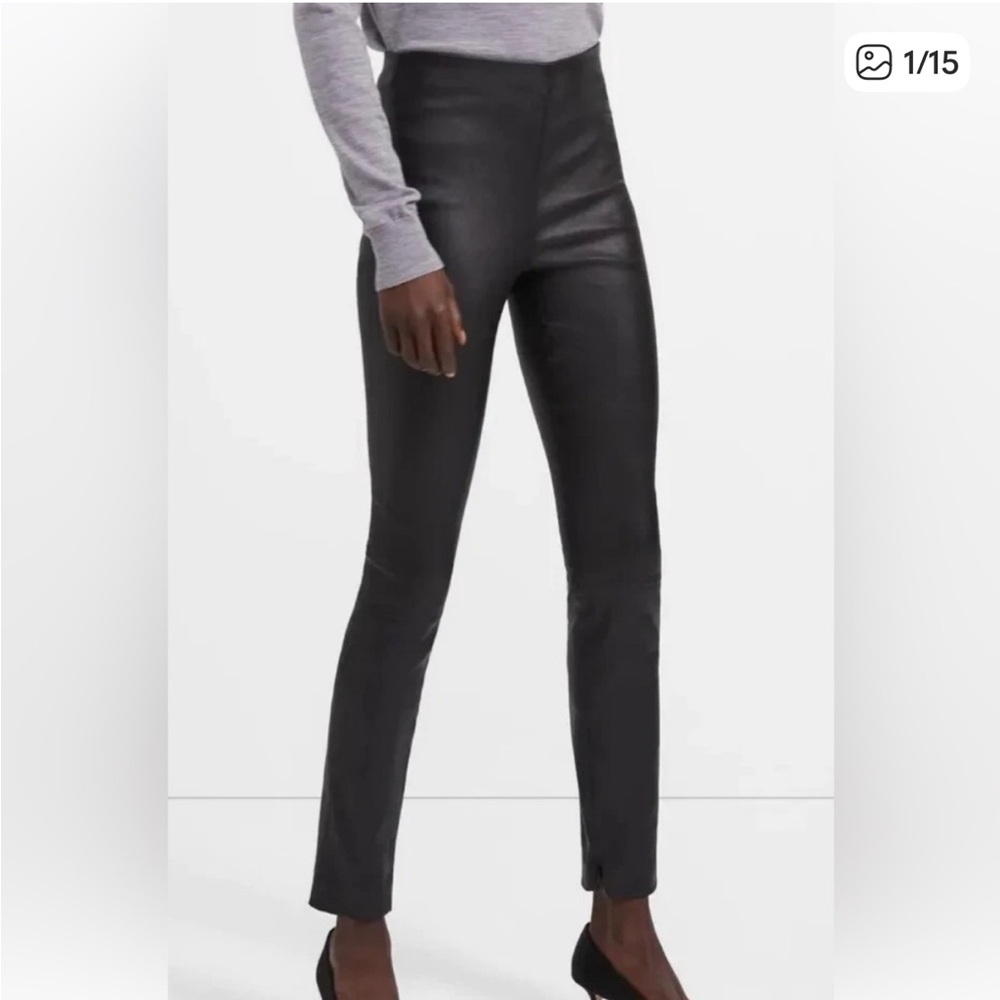 Theory Bristol Leather leggings